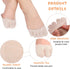 SATINIOR 6 Pairs Toe Topper Socks No Show Liner Socks Women Finger Half Socks Non Slip Invisible Separated Socks...